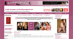 Desktop Screenshot of erotikanzeigen4u.de